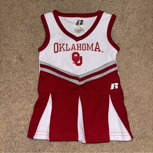Russell Athletic Oklahoma Kids Cheerleader Dress - Red, White, and Gray